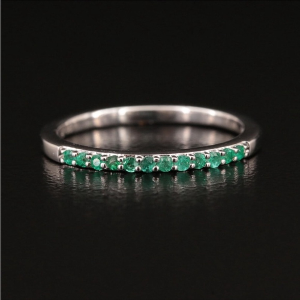 14K Emerald Band